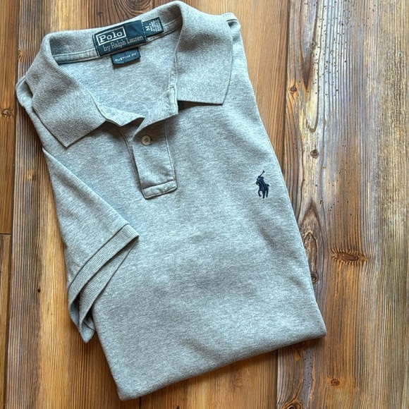 Polo Ralph Lauren custom polo gray size medium - Picture 1 of 5